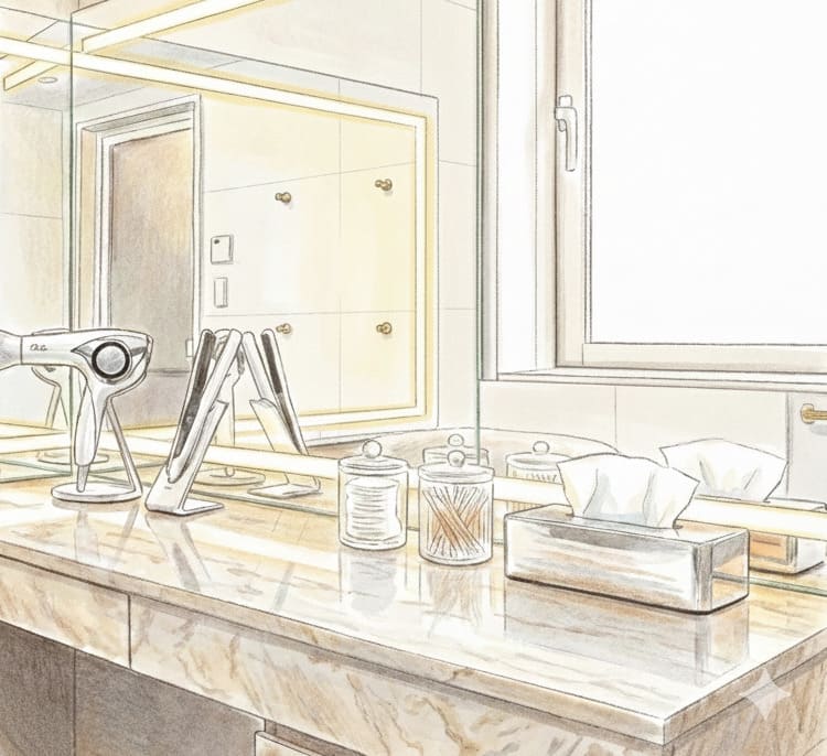 パウダールームのイメージ図