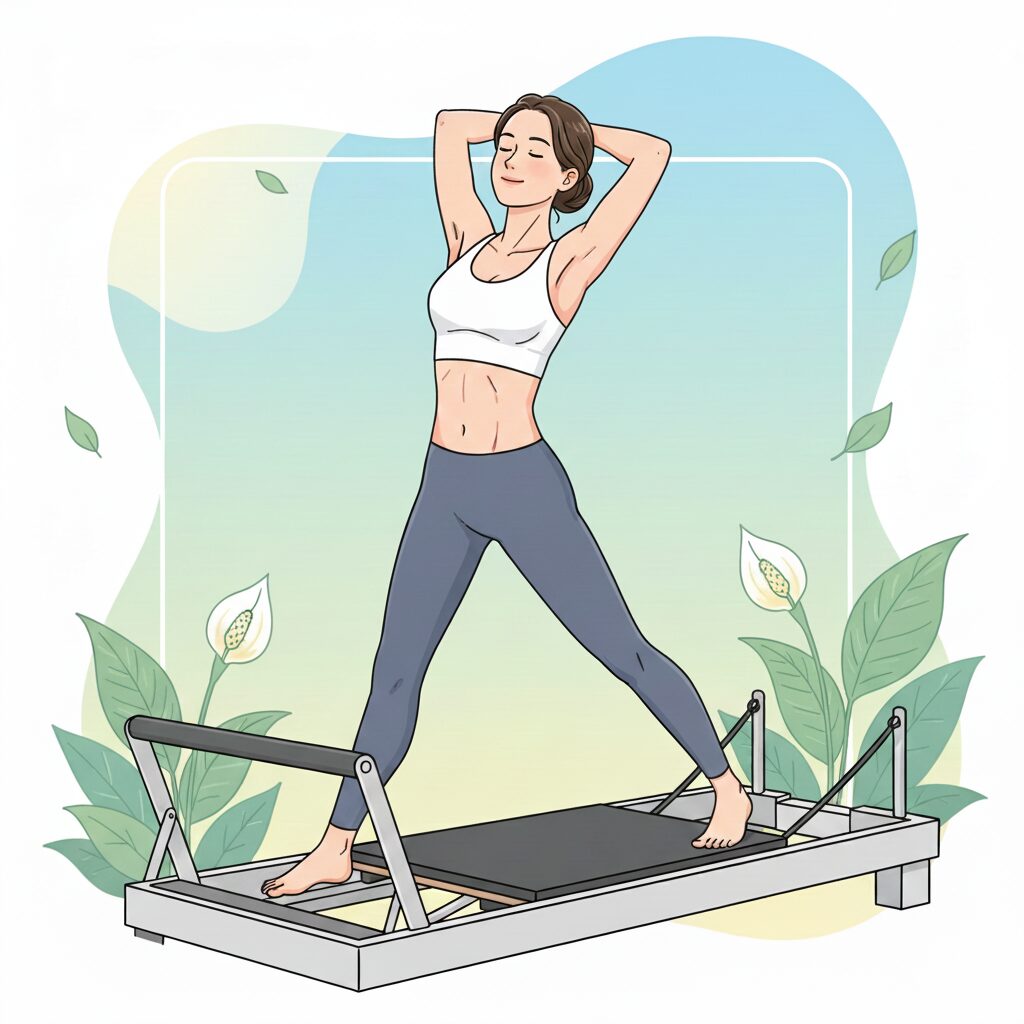 マシンピラティスの継続でもたらされた姿勢改善と体型変化、心の安定。