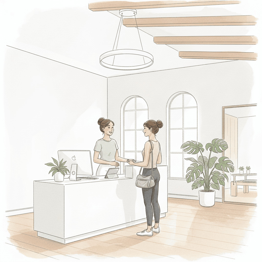 the SILKの受付イメージ