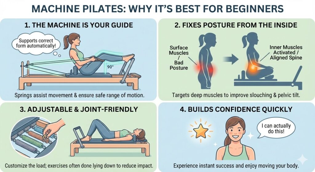 運動初心者にこそマシンピラティスがおすすめの理由