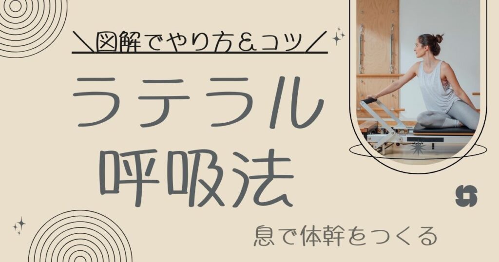 ラテラル呼吸法。息で体幹をつくる。
