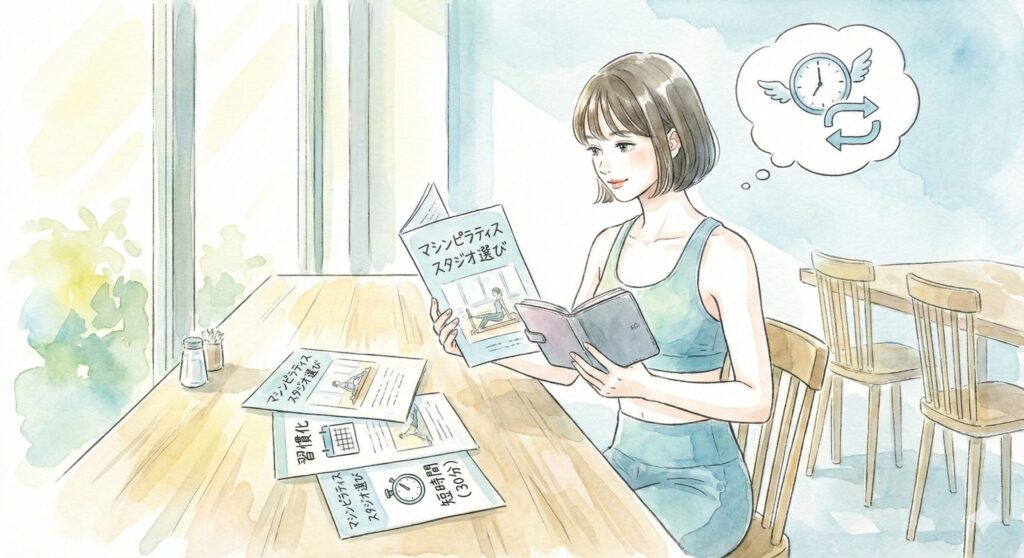 マシンピラティススタジオを習慣化・時短を基準に選んでいる女性