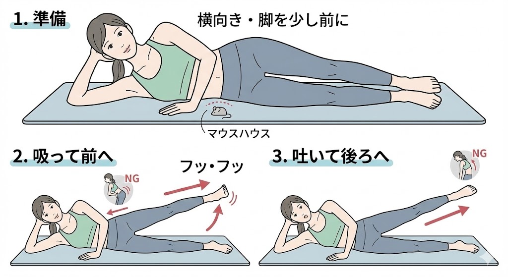 サイドキックのやり方の図解イラスト