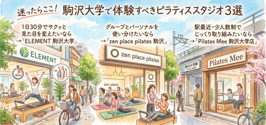 迷ったらここ！駒沢大学で体験すべきピラティススタジオ3選