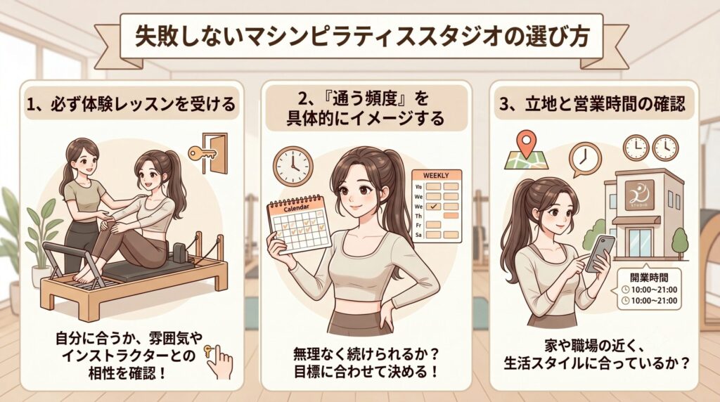 【2026年最新】二子玉川のマシンピラティススタジオおすすめ7選|目的別の選び方も徹底ガイド 失敗しないマシンピラティススタジオの選び方