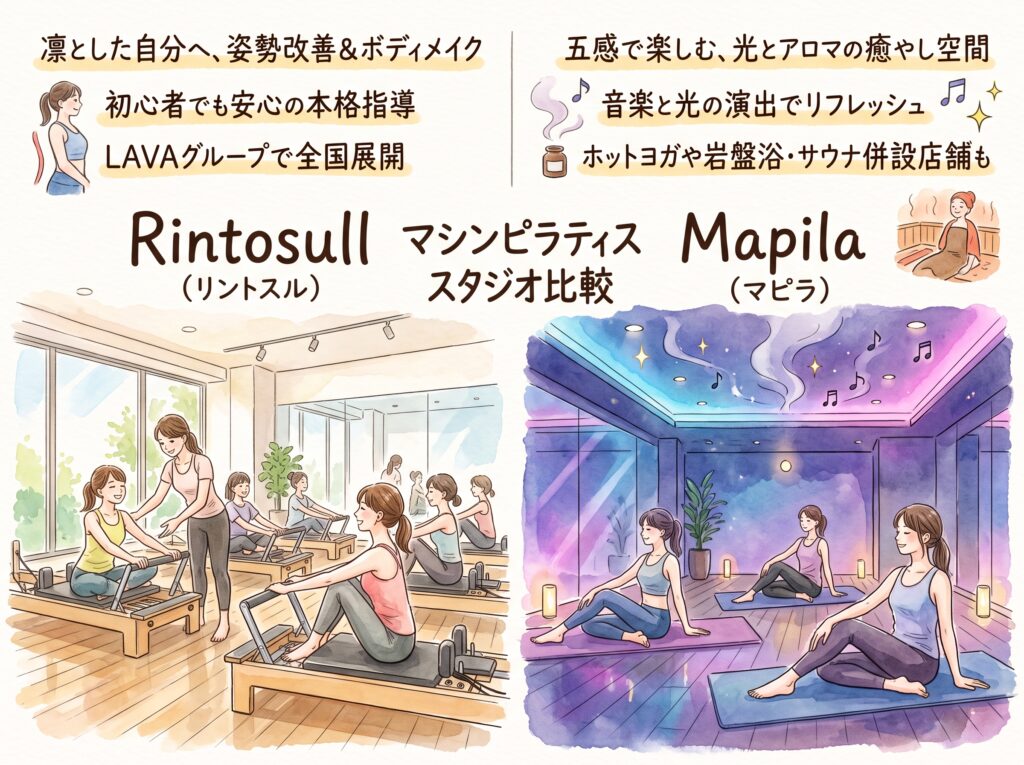 リントスル(Rintosull)口コミ|マシンピラティス体験会の流れと注意点まとめ リントスルMapilaの違い